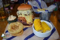 Celebrating National Burger Day at The Plough Inn, Brackenfield