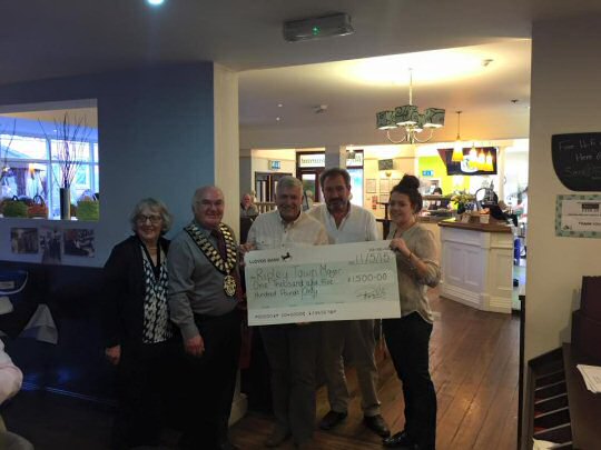 Ripley Mayor raises £1500 through charity events at Seafish Restaurant