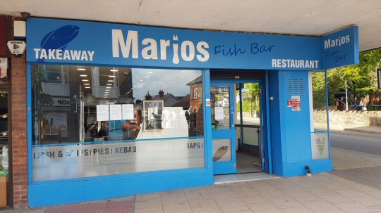 A Fish & Chip Supper From Mario's Fish Bar In Alfreton