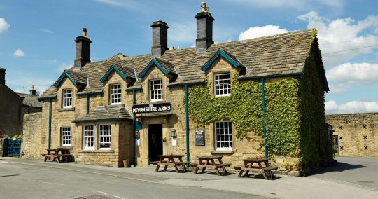 Out For Dinner At The Devonshire Arms, Pilsley