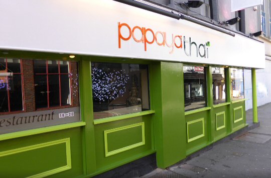 Family Dinner At Papaya Thai in Derby