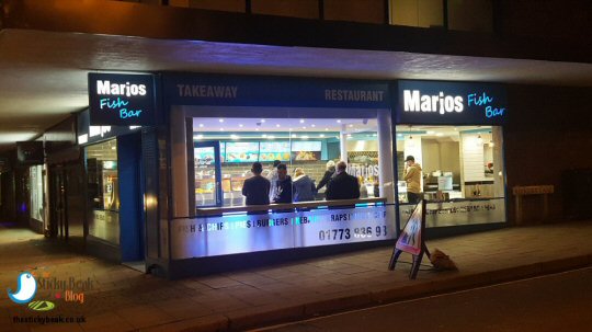 Fish & Chips At The Recently Opened Mario's Fish Bar in Alfreton