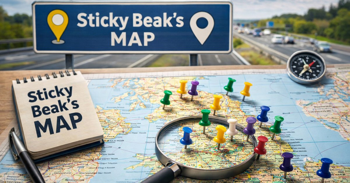 The Sticky Beak Blog Map