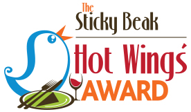 The Hot Wings Award is given to all the places we visit and write a review about on The Sticky Beak Blog