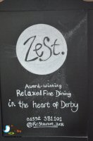 Dinner At Zest Restaurant, Derby