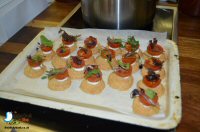 Making Canapes and Finger Food at Coghlans Cookery School