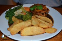 Dinner At The Boat Inn At Pinxton Wharf in Pinxton