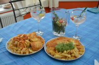 A Fish & Chip Supper From Mario's Fish Bar In Alfreton