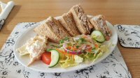 Crab Sandwiches For Lunch at The Endeavour, Newbiggin