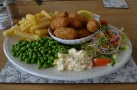 Crab Sandwiches For Lunch at The Endeavour, Newbiggin